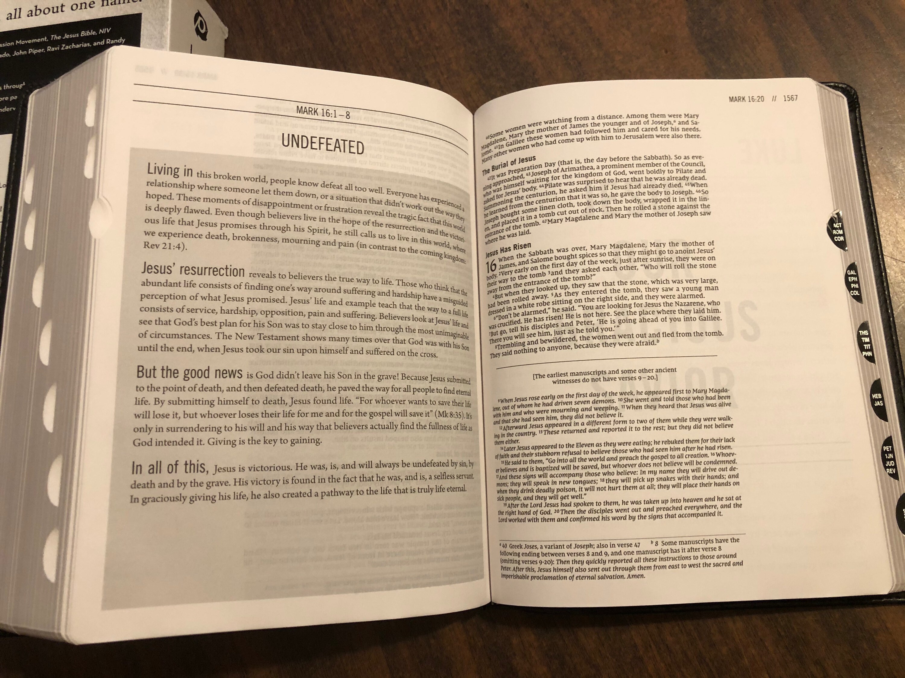 PERSONALIZED ** NIV Jesus Bible Indexed Black LeatherSoft ** Custom