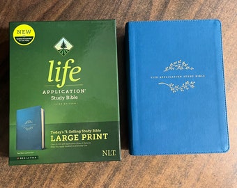 Personalized NLT Chronological Life Application Study Bible - Black ...