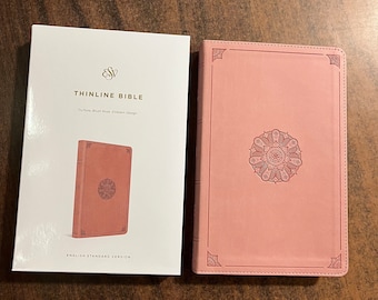 Personalized ESV Thinline Bible - Blush Rose TruTone (Light Pink)  Custom Imprinted with name, ISBN 9781433593130