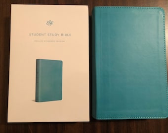 Personalized Bible, ESV Student Study Bible, Turquoise TruTone, ISBN 9781433556241