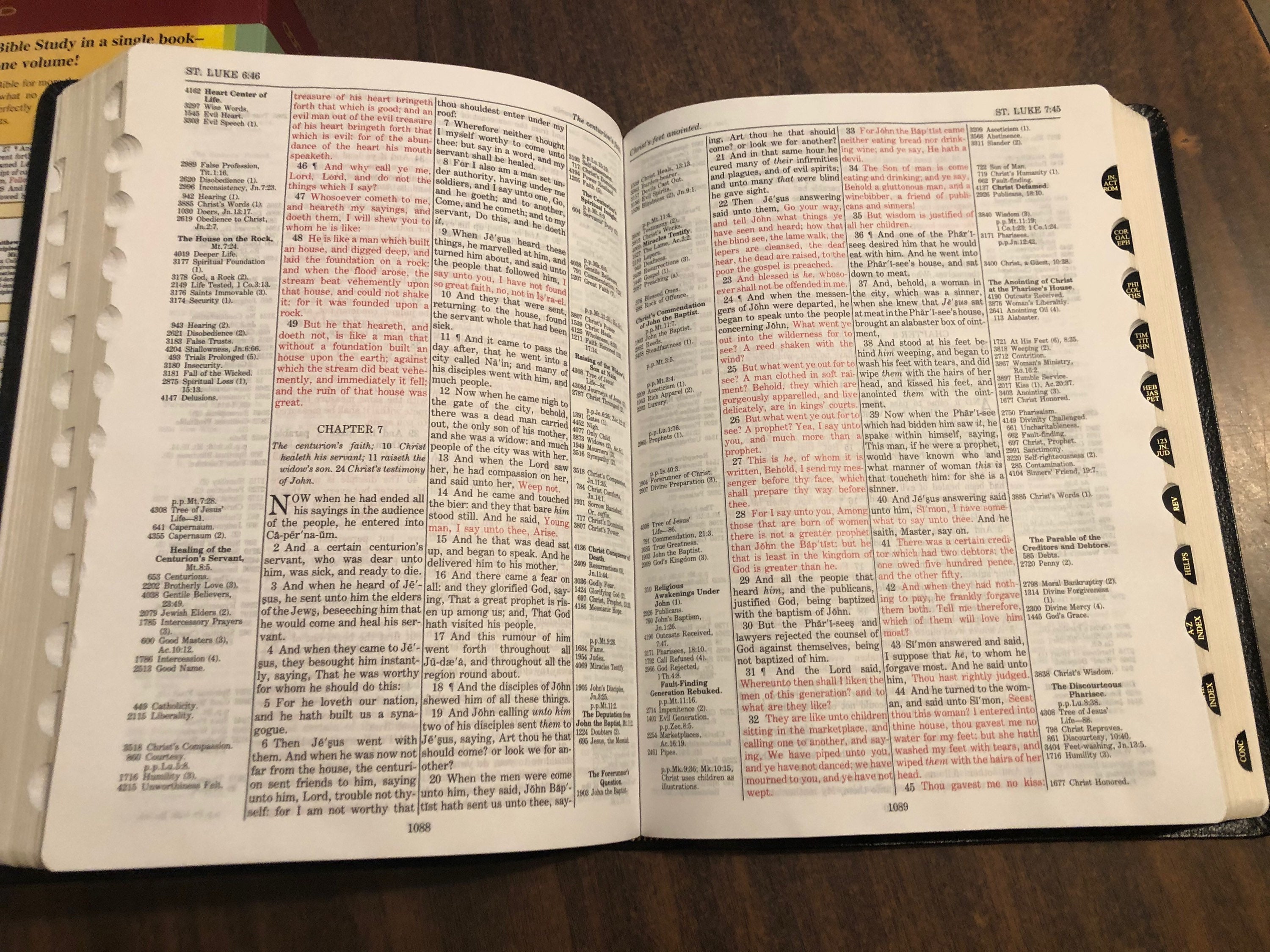 Personalized KJV Large Print Thompson Chain Reference Study Bible