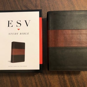 Personalized ESV Study Bible - Forest / Tan Trail Trutone  Custom Imprinted, ISBN 9781433503931