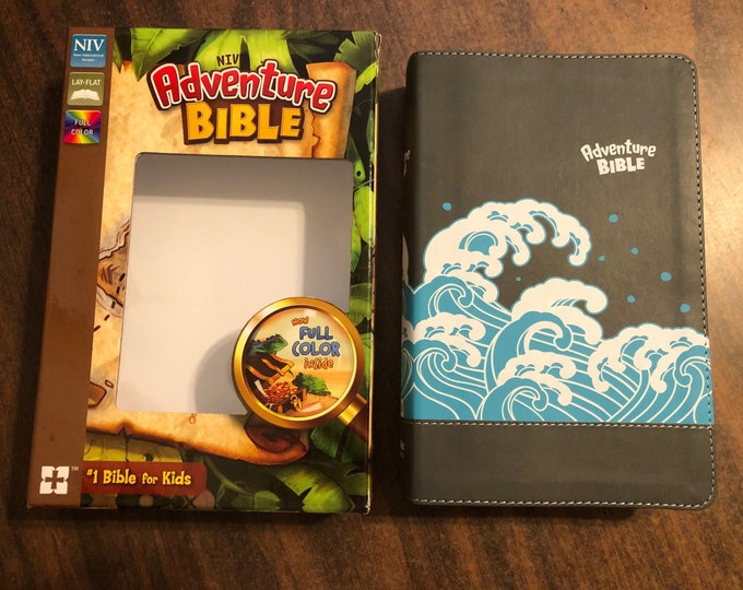 PERSONALIZED  NIV Adventure Bible - Gray Duotone   Custom Imprinted