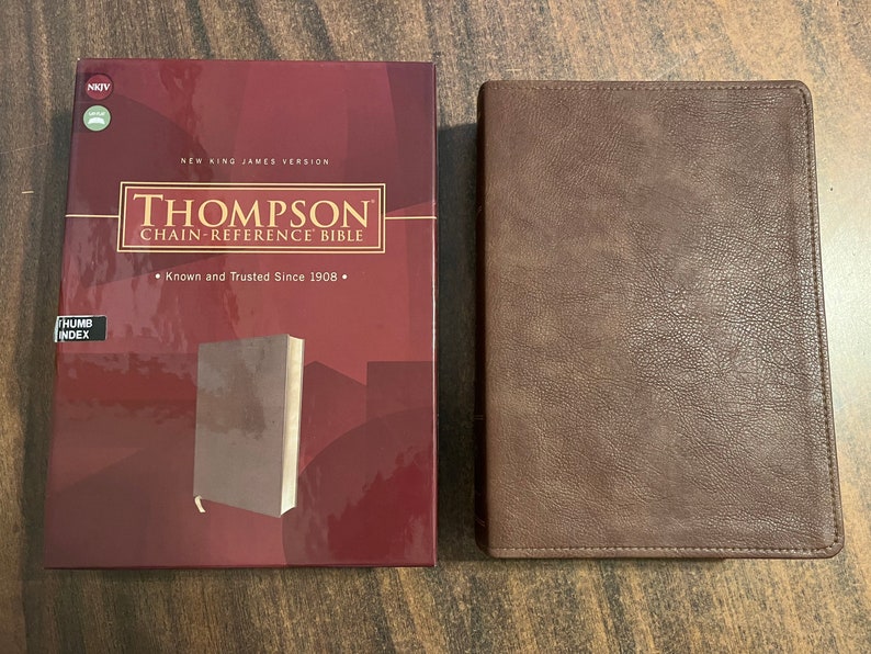 Personalized NKJV Thompson Chain Reference Study Bible Thumb Etsy