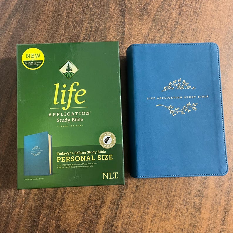 Personalized NLT Life Application Study Bible Personal Size Thumb ...