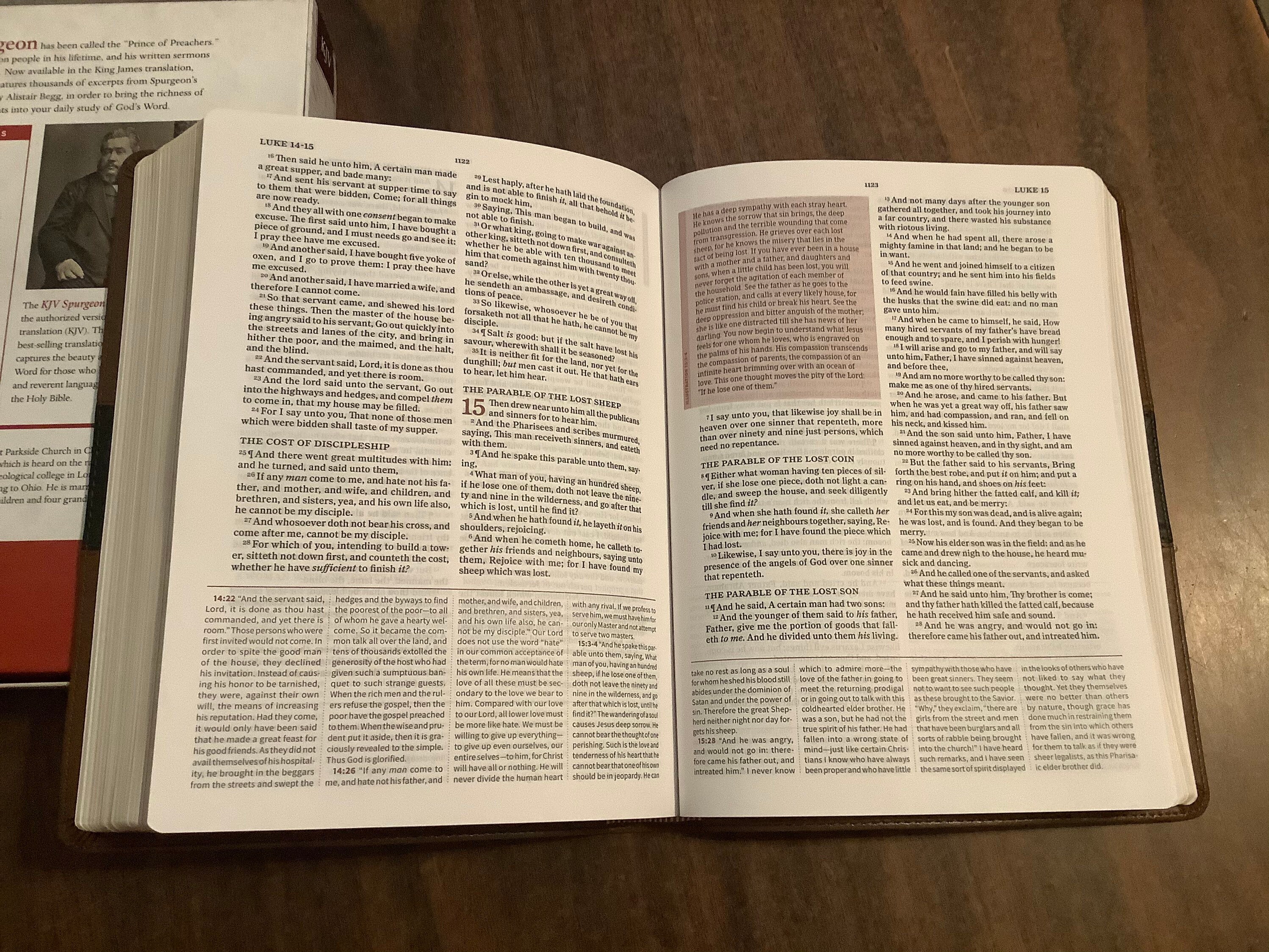 Personalized Bible, KJV Spurgeon Study Bible Black / Brown