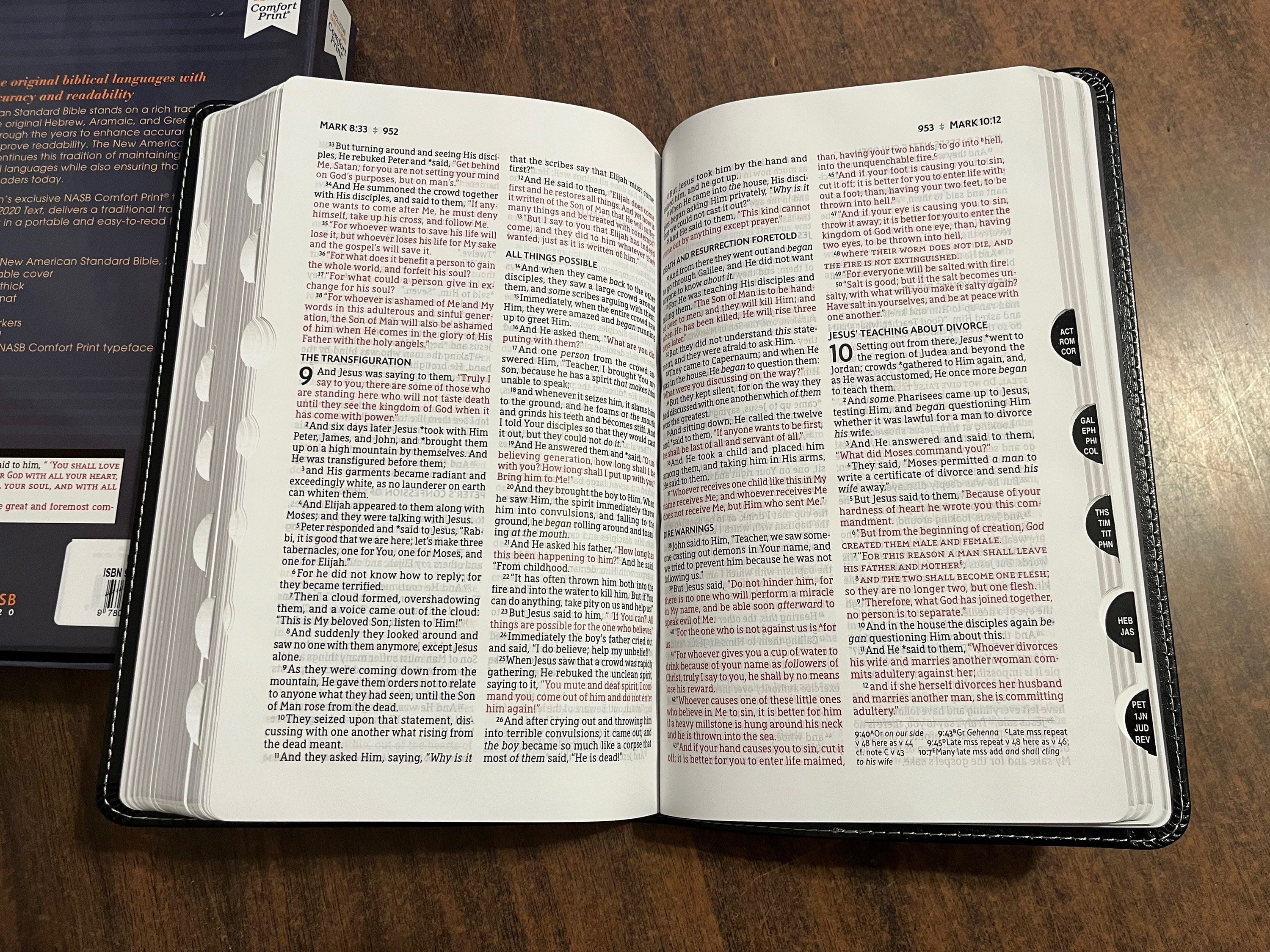 Personalized NASB Thinline Bible Thumb Indexed Black Etsy