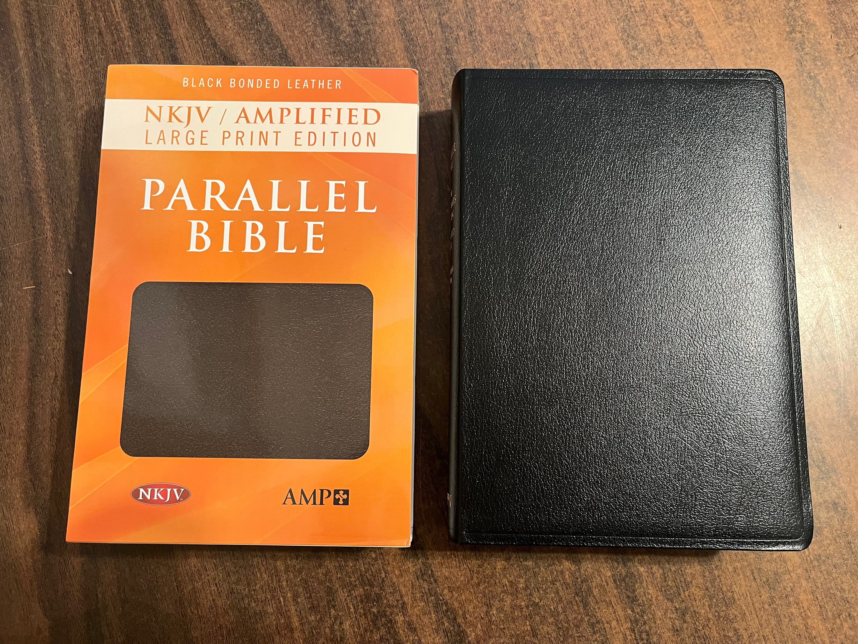 Personalized NKJV / Amplified 1987 Classic Parallel Bible Large