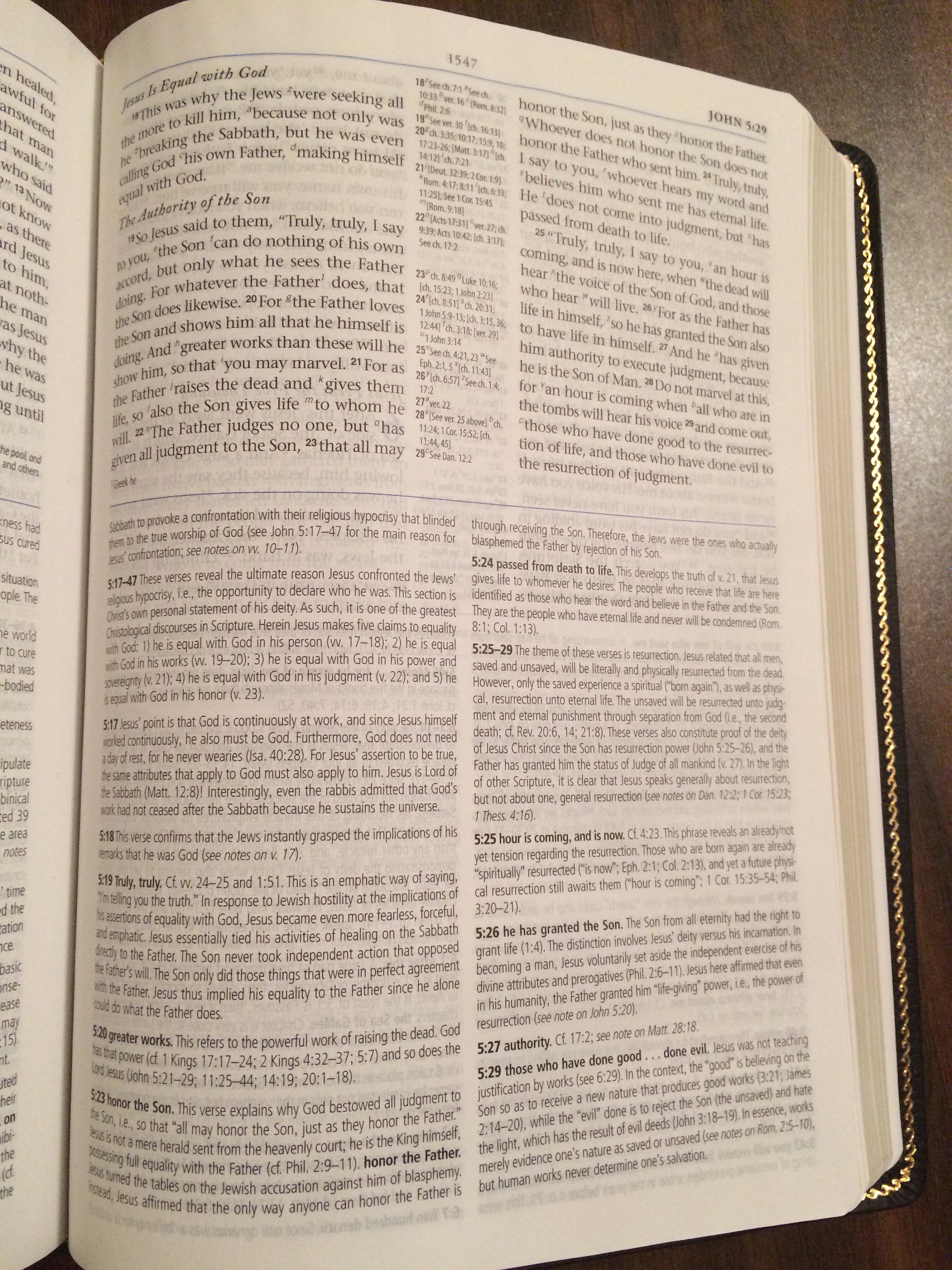 PERSONALIZED ** ESV Macarthur Study Bible Black Genuine Leather