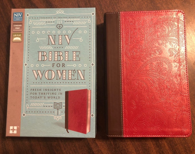 Personalized Women's Bible, NIV Bible for Women - Berry Leathersoft  Custom Imprinted