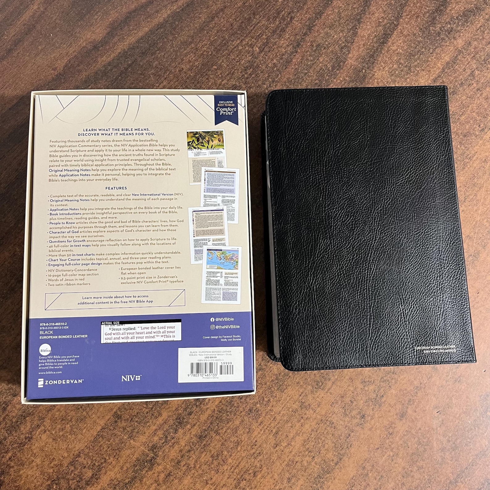 Personalized NIV Application Study Bible Thumb Indexed black Bonded