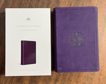 Personalized ESV Student Study Bible - Lavender Trutone - Custom Imprinted with name engraved 9781433564505