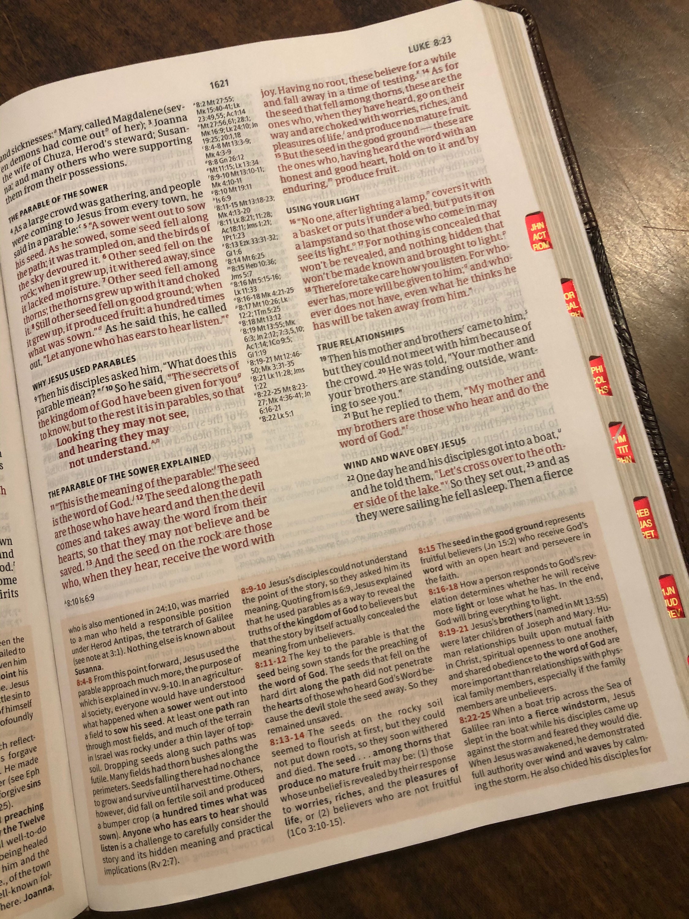 PERSONALIZED ** CSB Large Print Study Bible Indexed Mahogany