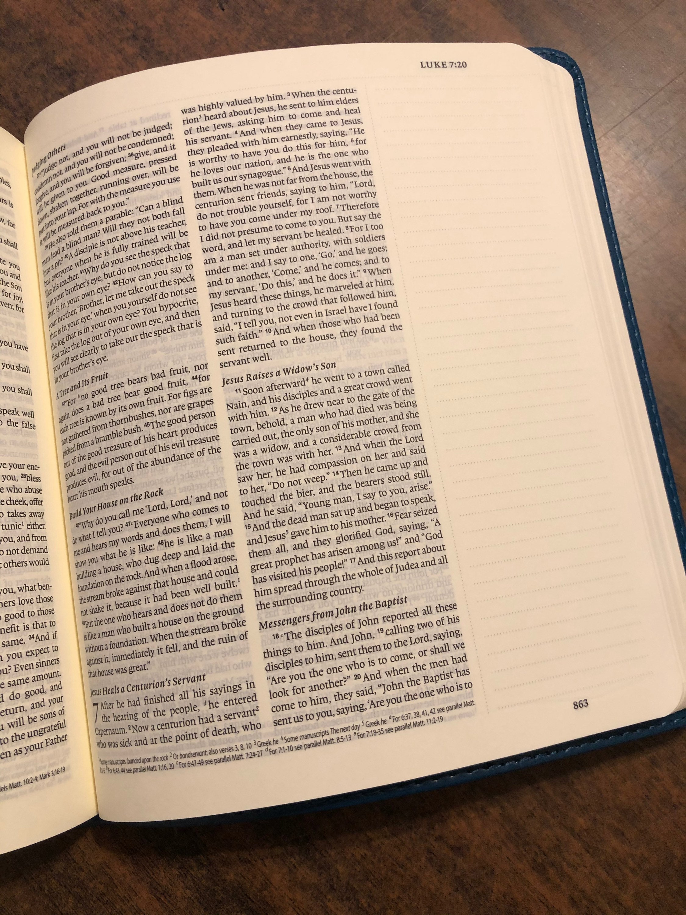 PERSONALIZED ESV Journaling Bible Deep Teal TruTone Custom Imprinted