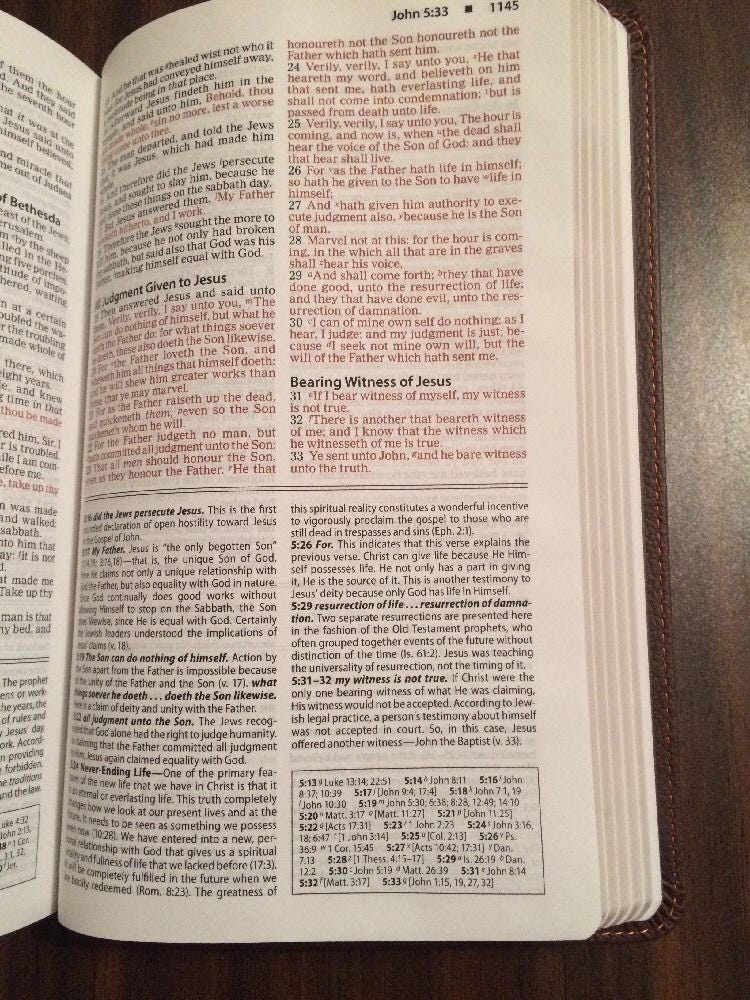 PERSONALIZED ** KJV Foundation Study Bible Brown Leathersoft