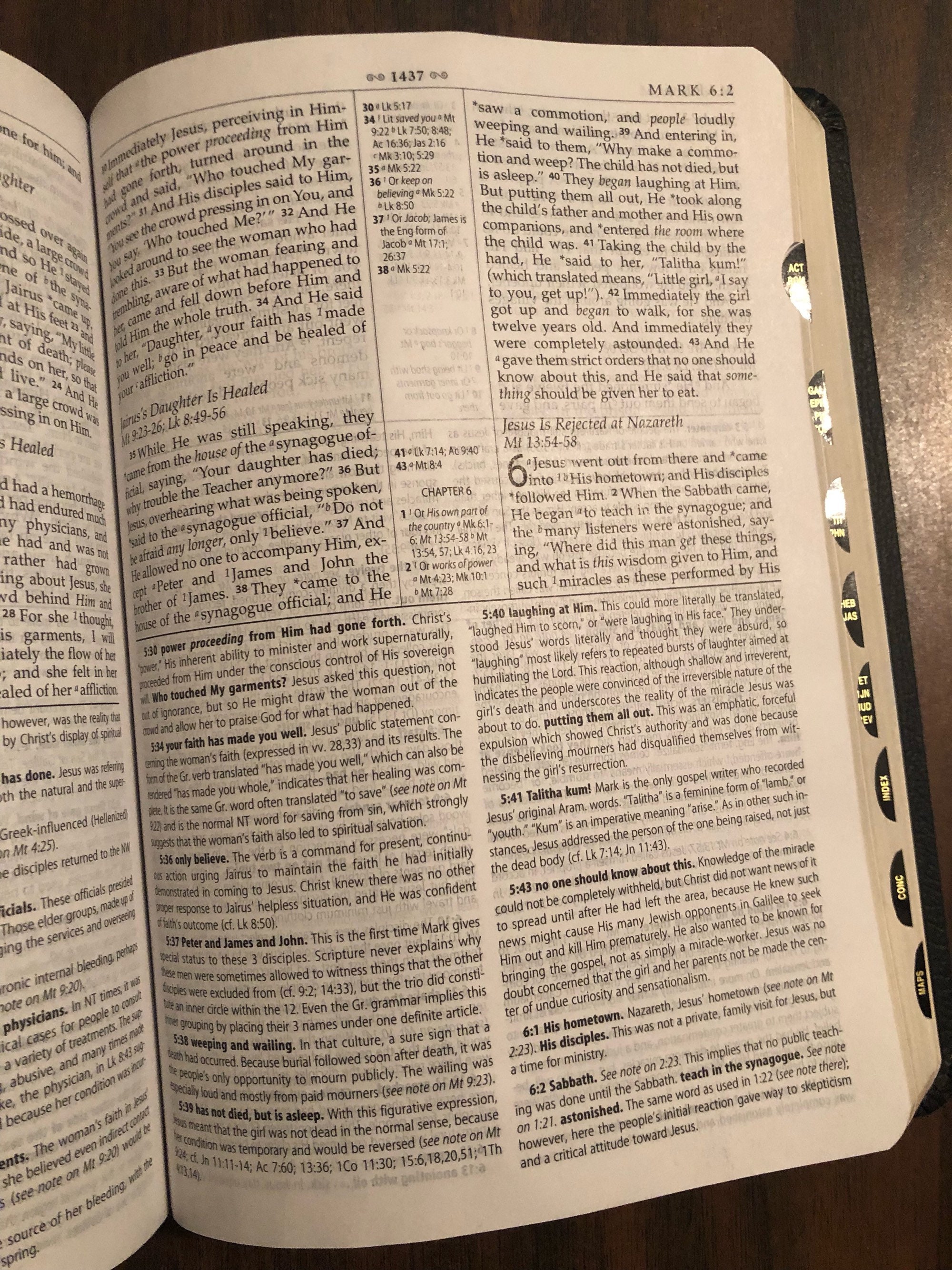 PERSONALIZED ** NASB Macarthur Study Bible Indexed Black Bonded