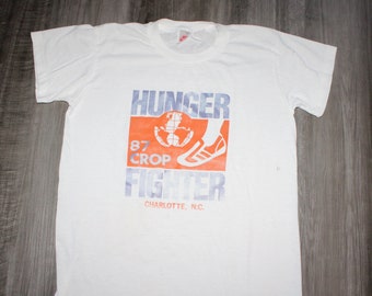 Vintage 80s Clothing Nike Air Sportswear Crop Run Charlotte North Carolina NC Men Size Small Grey Tag Retro Swoosh Logo Short Sleeve T Shirt