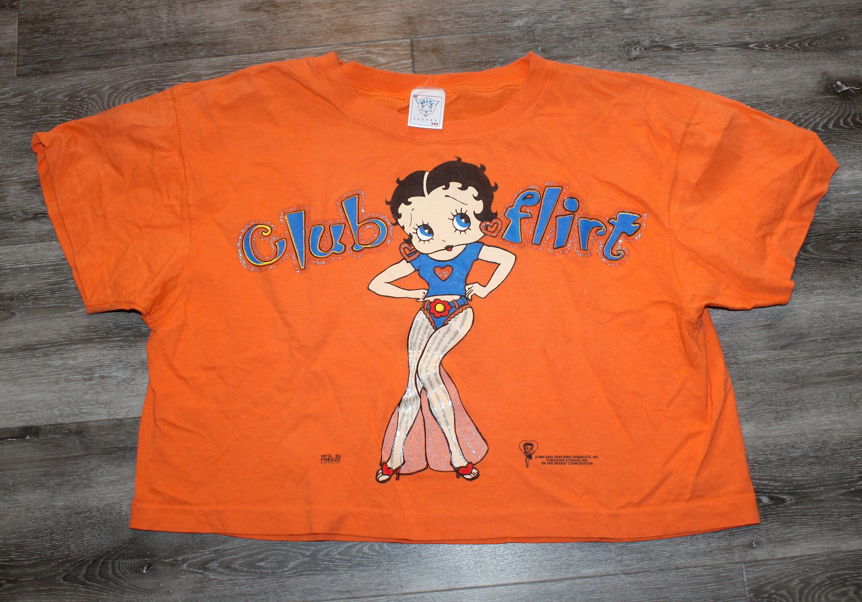 Vintage 90s Clothing Betty Boop Club Hippie Men Size Small Retro  