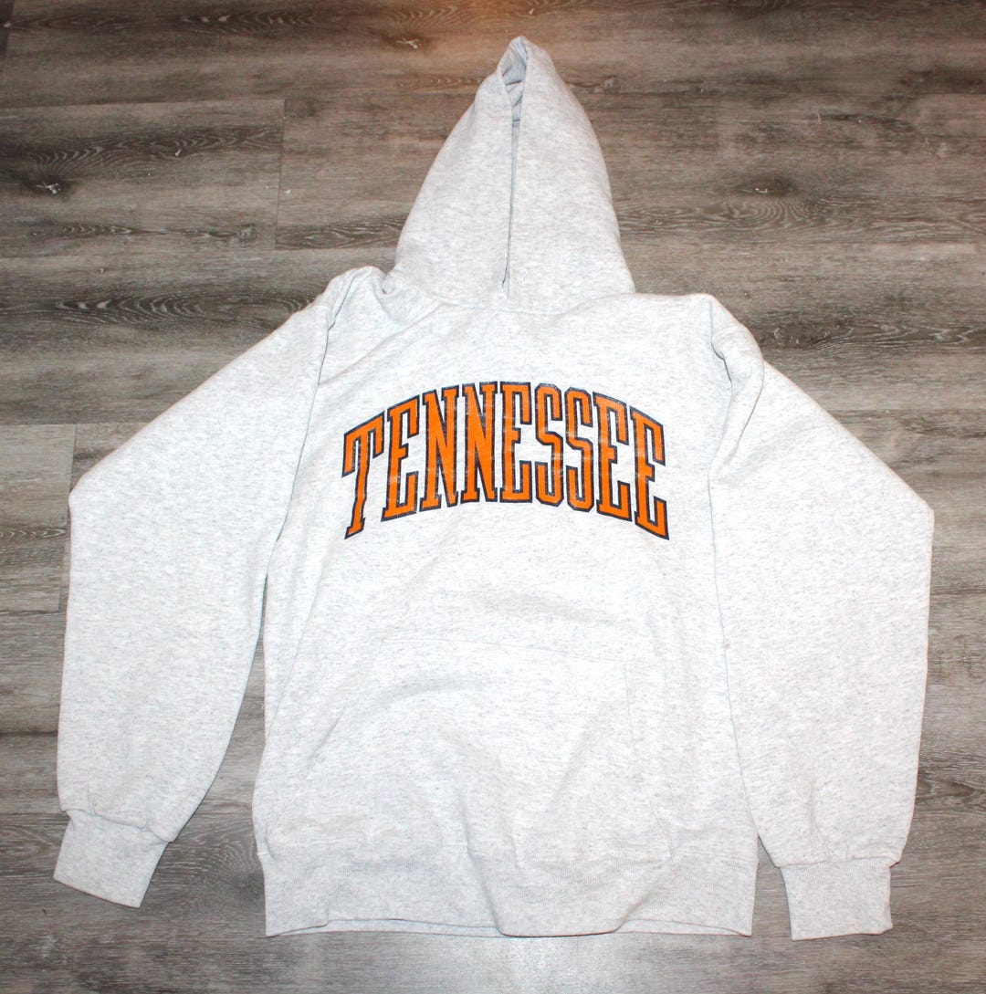 Vintage 90s Clothing University of Tennessee Volunteers Vols Football Men  Size Small Retro Long Sleeve Pullover College Hoodie Sweatshirt