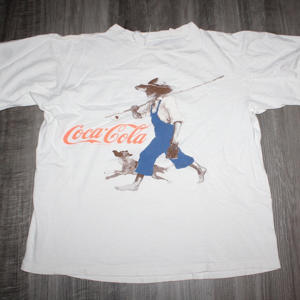 T-shirt Uomo Coca Cola Retro – Logo Bianco, Manica Corta, Look Vintage - 3