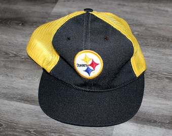 Vintage Pittsburgh Steelers Hat 90s 00s Fitted Cap Sports