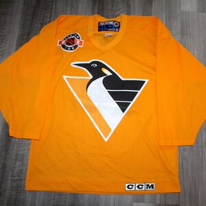 Vintage Pittsburgh Penguins CCM Maska Hockey Jersey Size XL Black 90s –  Throwback Vault
