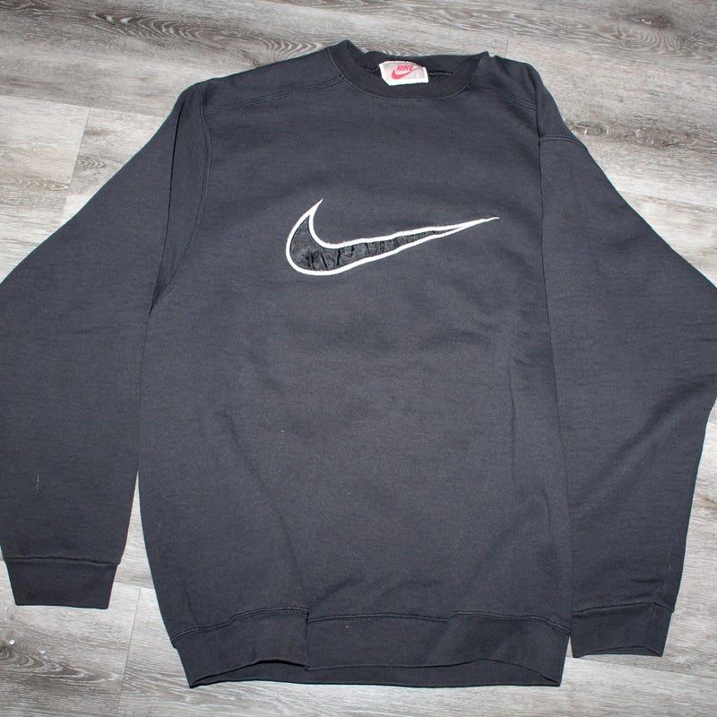 Nike 90s Embroidered Sweater Grau L