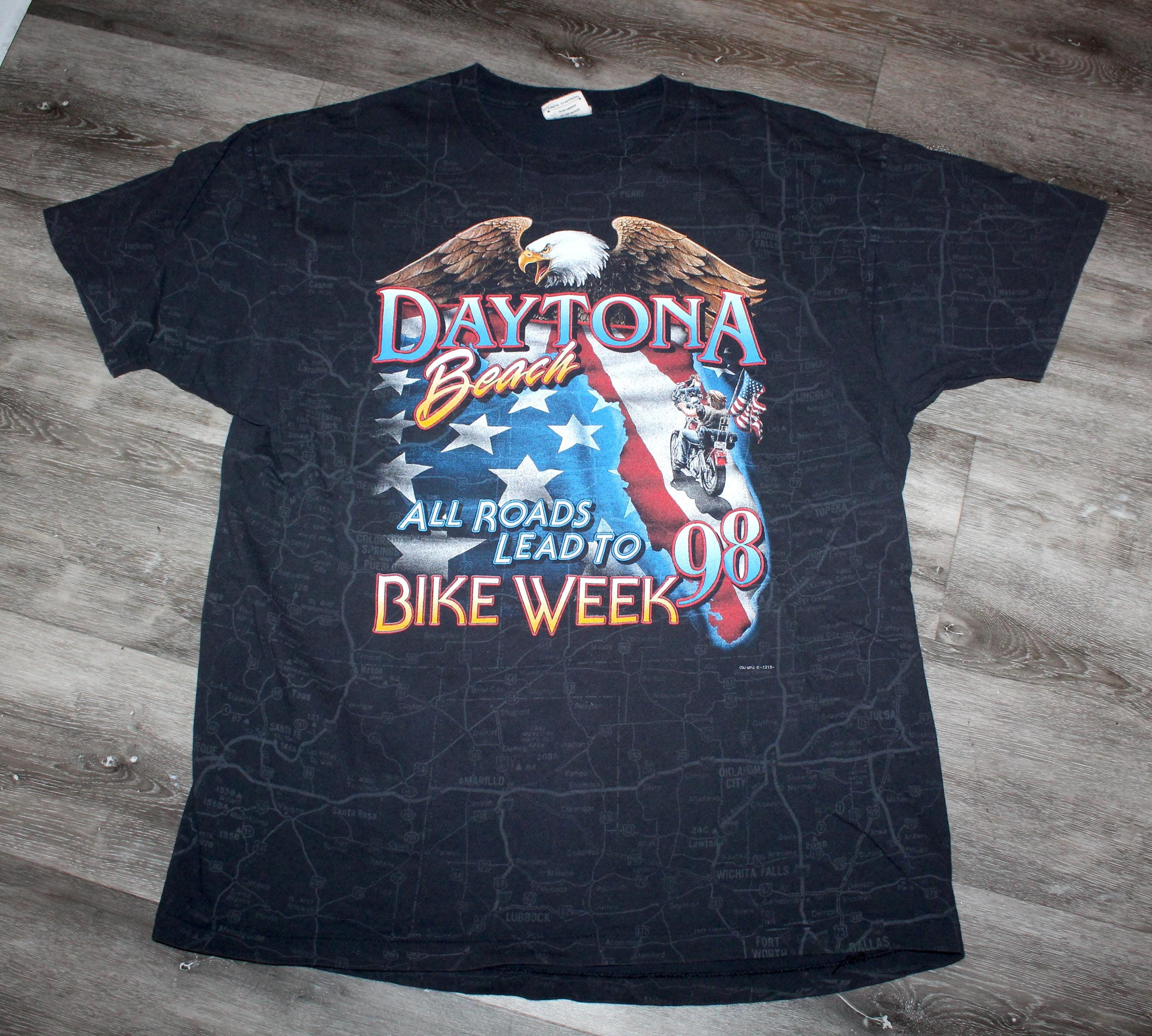 BIKE WEEK '79Tシャツ DAYTNA Daytona Bike Week Shirt Indiana Men's Vintage T-Shirts for