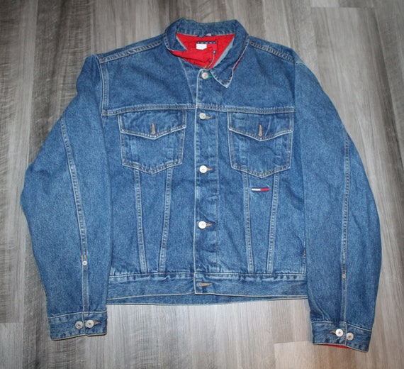 Uforglemmelig mangel blæse hul Vintage 90s Clothing Tommy Hilfiger Jeans Brand Men Size XL / - Etsy