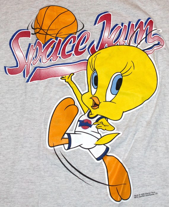 Vintage 90s Clothing Looney Tunes Toons Space Jam Tweety Bird