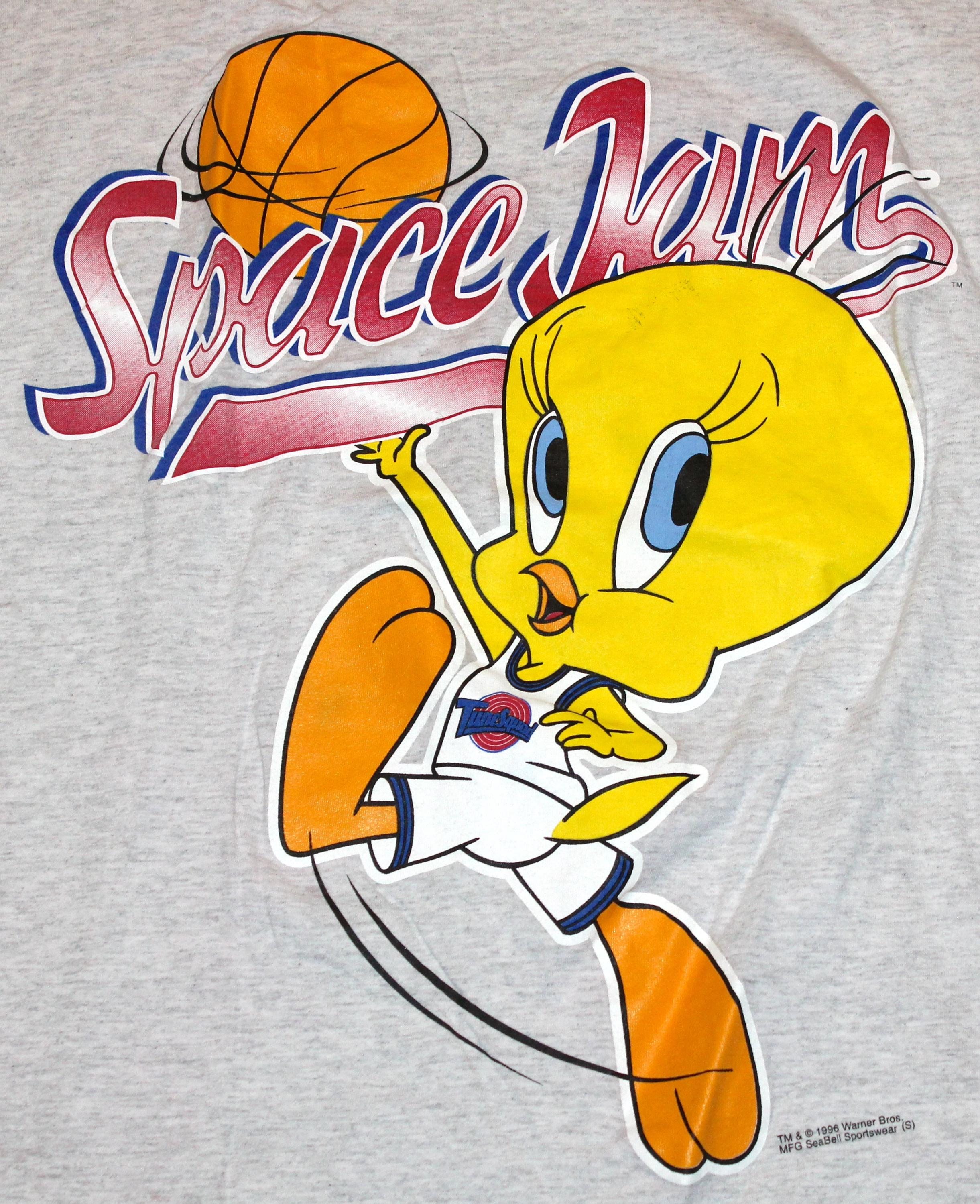 Vintage 90s Clothing Looney Tunes Toons Space Jam Tweety Bird