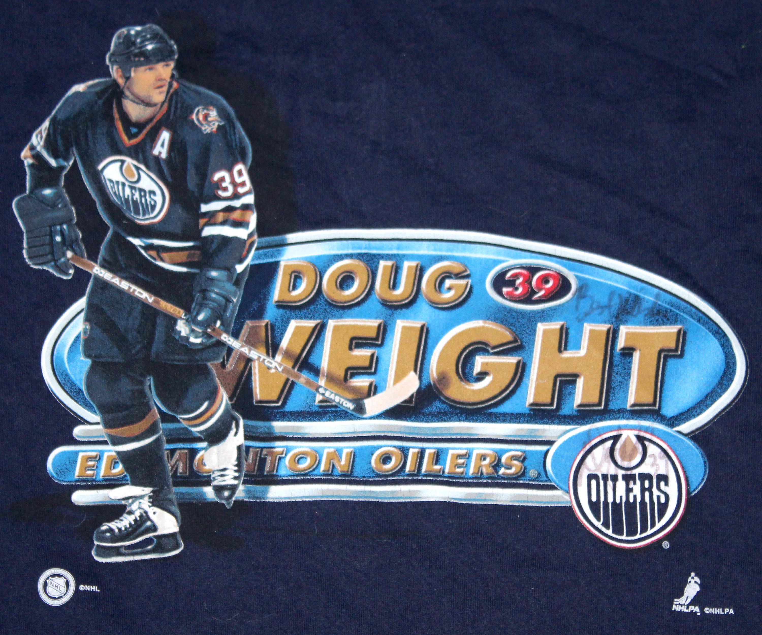 90's Doug Weight Edmonton Oilers Pro Player NHL T Shirt Size XL