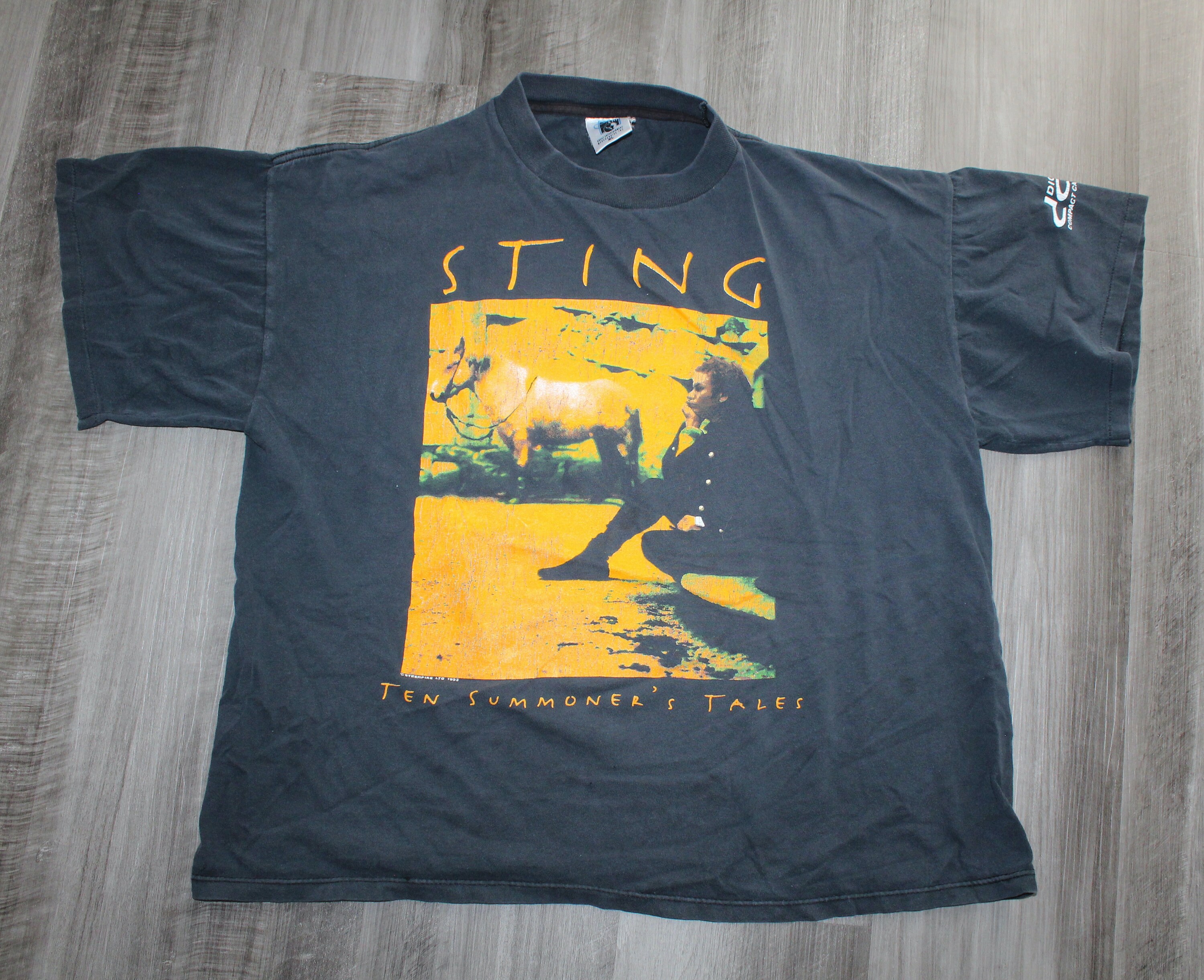 クティー STINGスティング2000ツアーTシャツ両面ビッグプリント