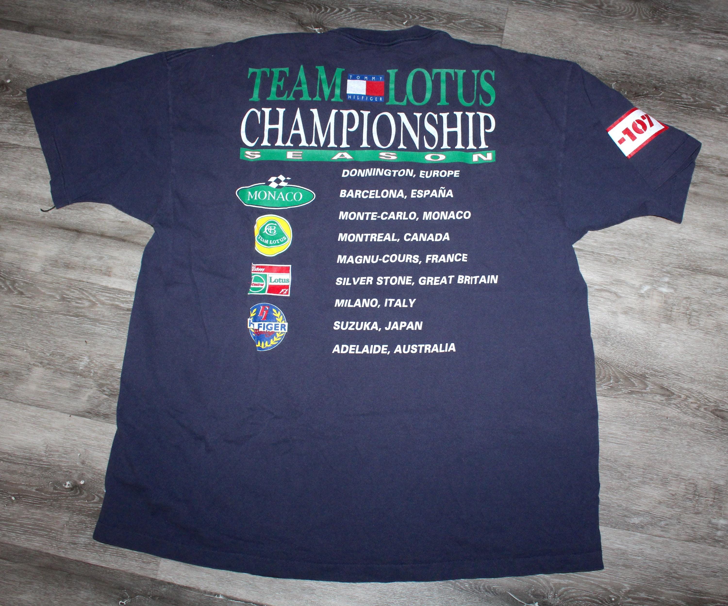 Vintage 90s Clothing Tommy Hilfiger Jeans Team Lotus F1