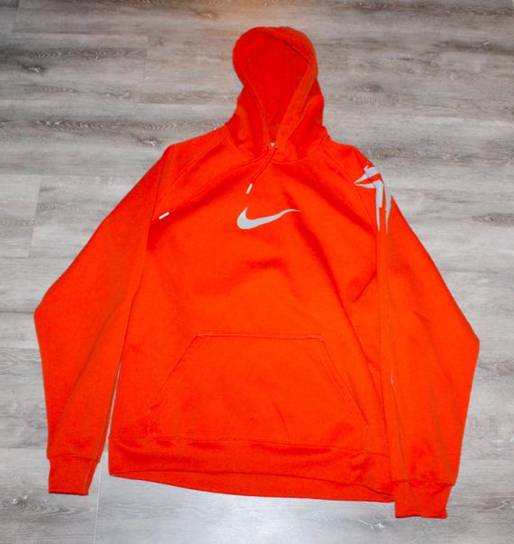 bright orange nike hoodie