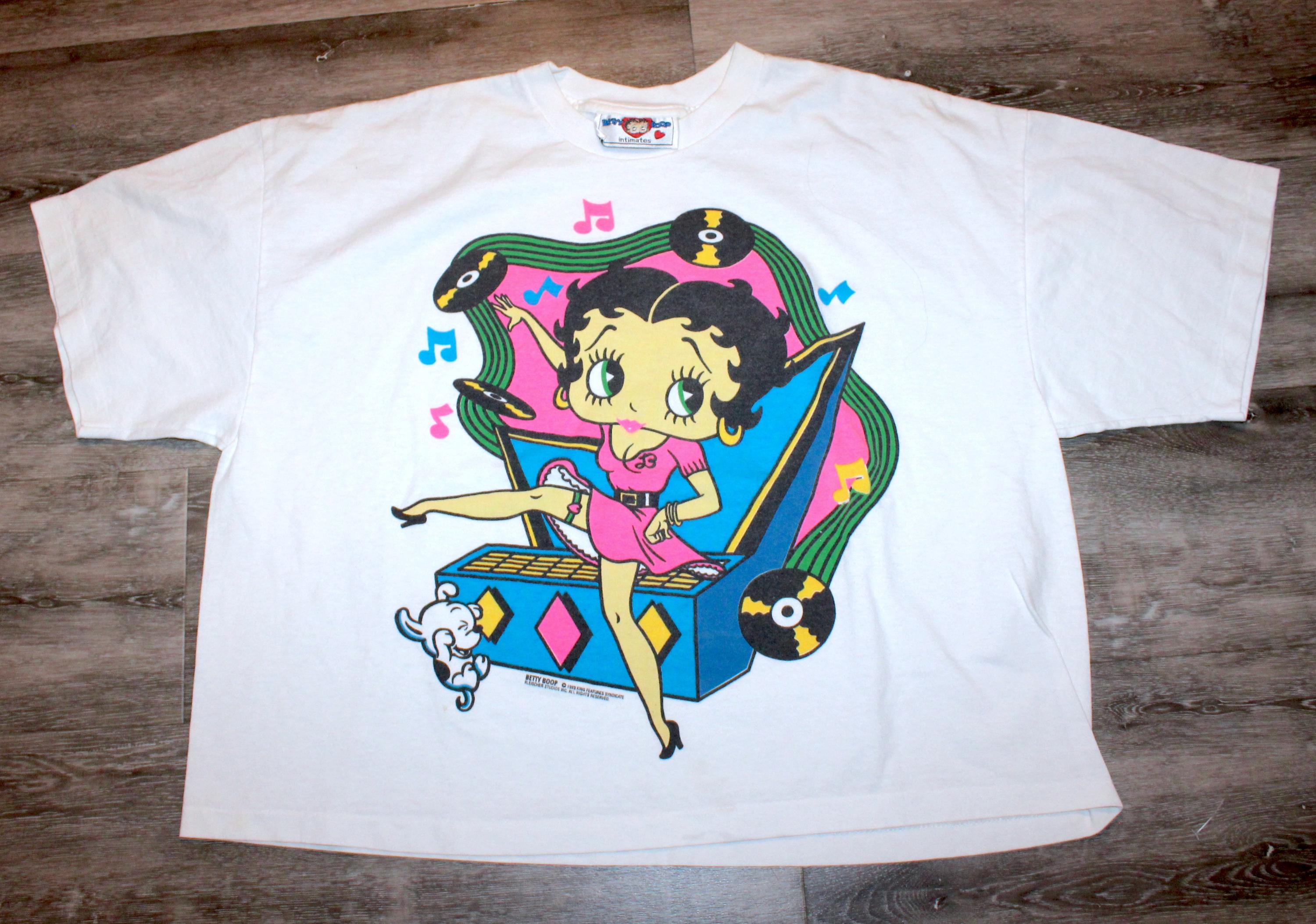 Vintage 90s Clothing Betty Boop Club 1993 Men Size Medium Retro