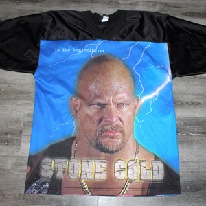 Stone Cold Steve Austin WWF Attitude Wrestling Baseball Jersey - BIDSTITCH