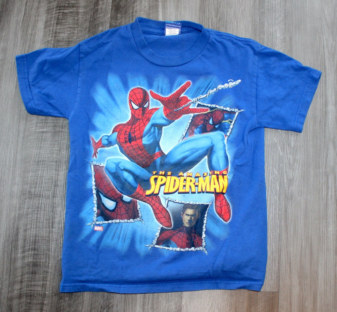 Vintage 2000s Clothing Y2k Marvel the Amazing Spiderman Boys