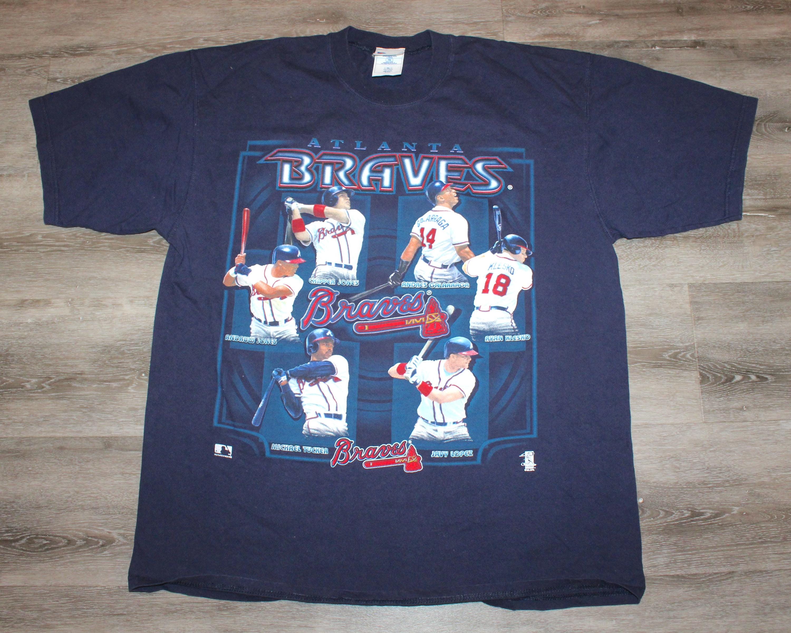 Vintage 90s Clothing MLB Atlanta Braves Baseball Pro Player World