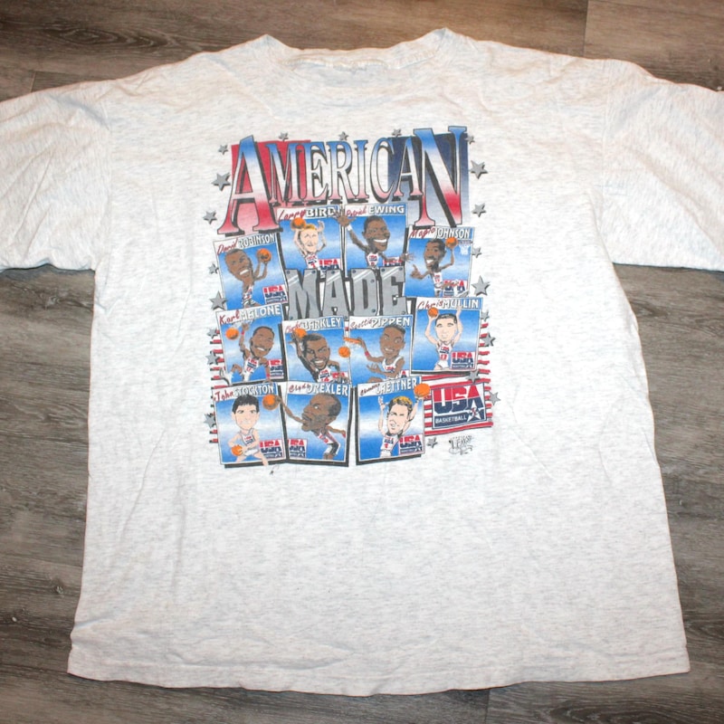 90's Basketball Black Barcelona T-Shirt by Salem