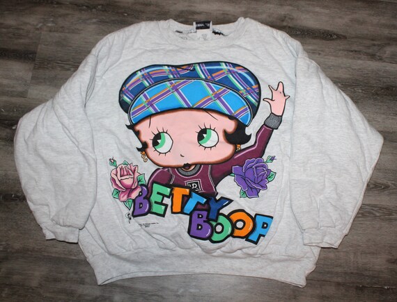 Betty boop crewneck sweatshirt new arrivals