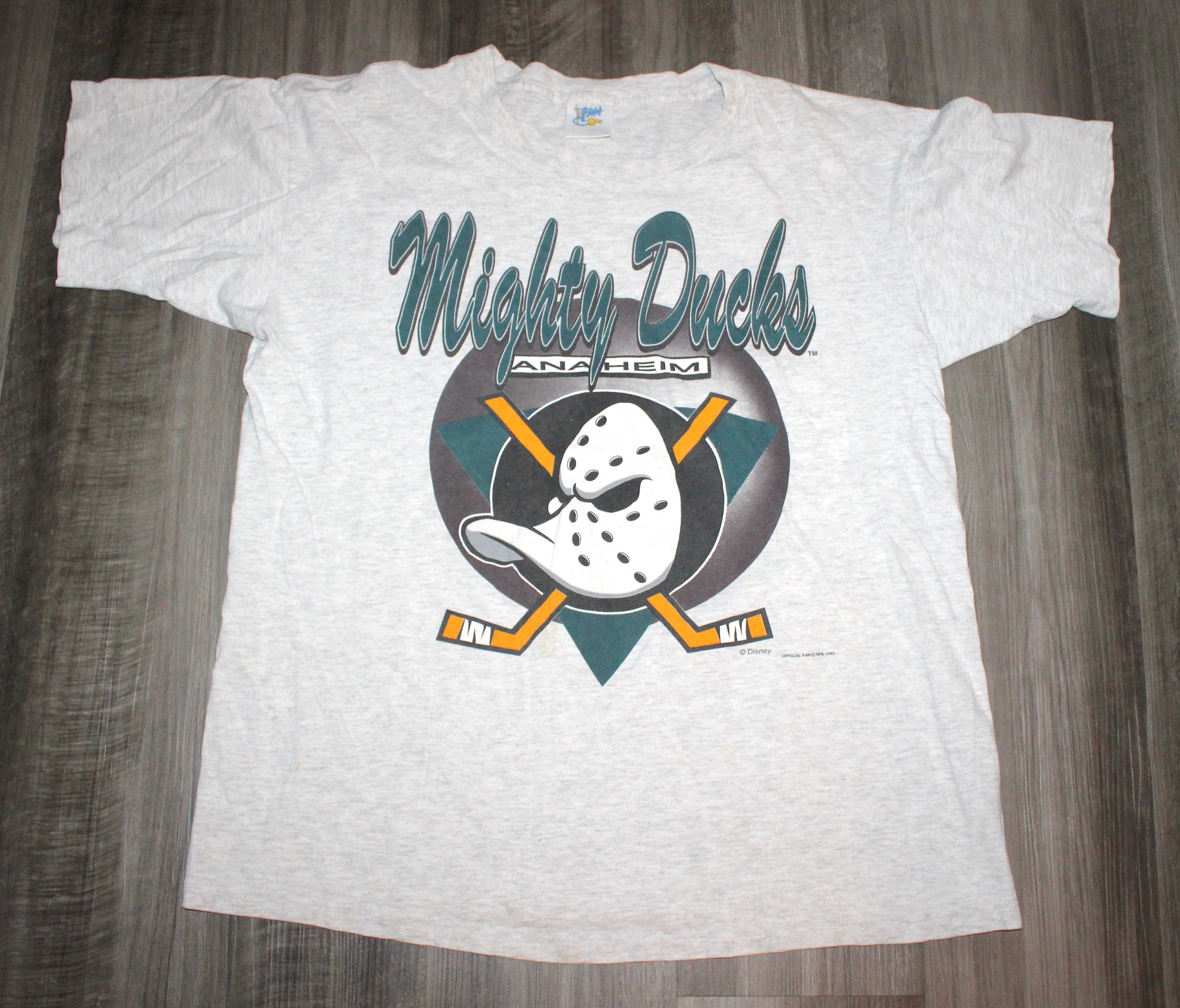 Vintage Style 90's Nutmeg NHL Mighty Ducks Crewneck Sweatshirt
