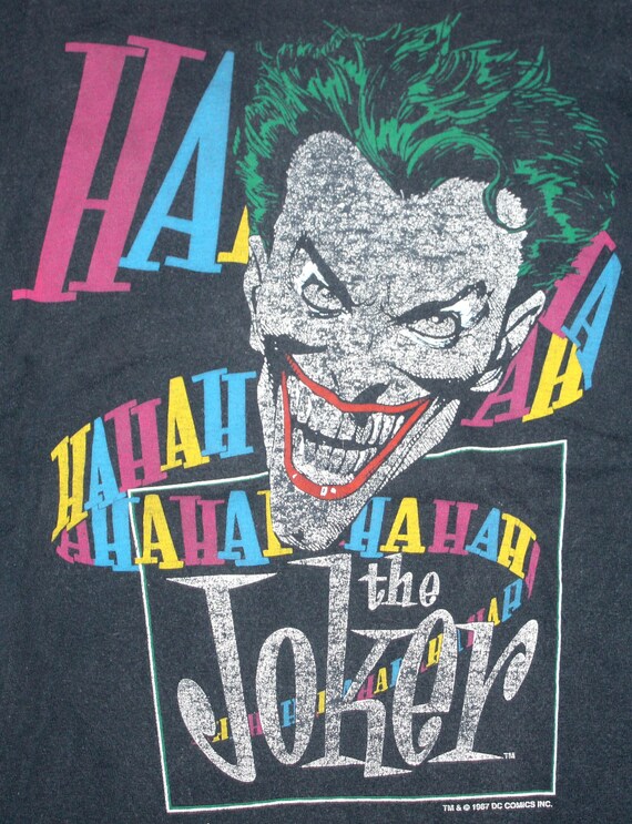 Vintage 80s Clothing the Joker DC Comics Batman Movie Men Size