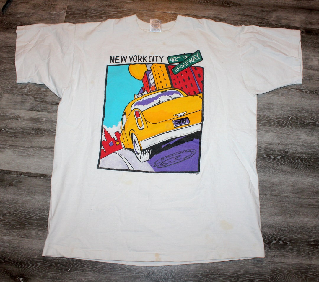 Vintage 90s Clothing New York City NYC Broadway 1994 Men Size XL