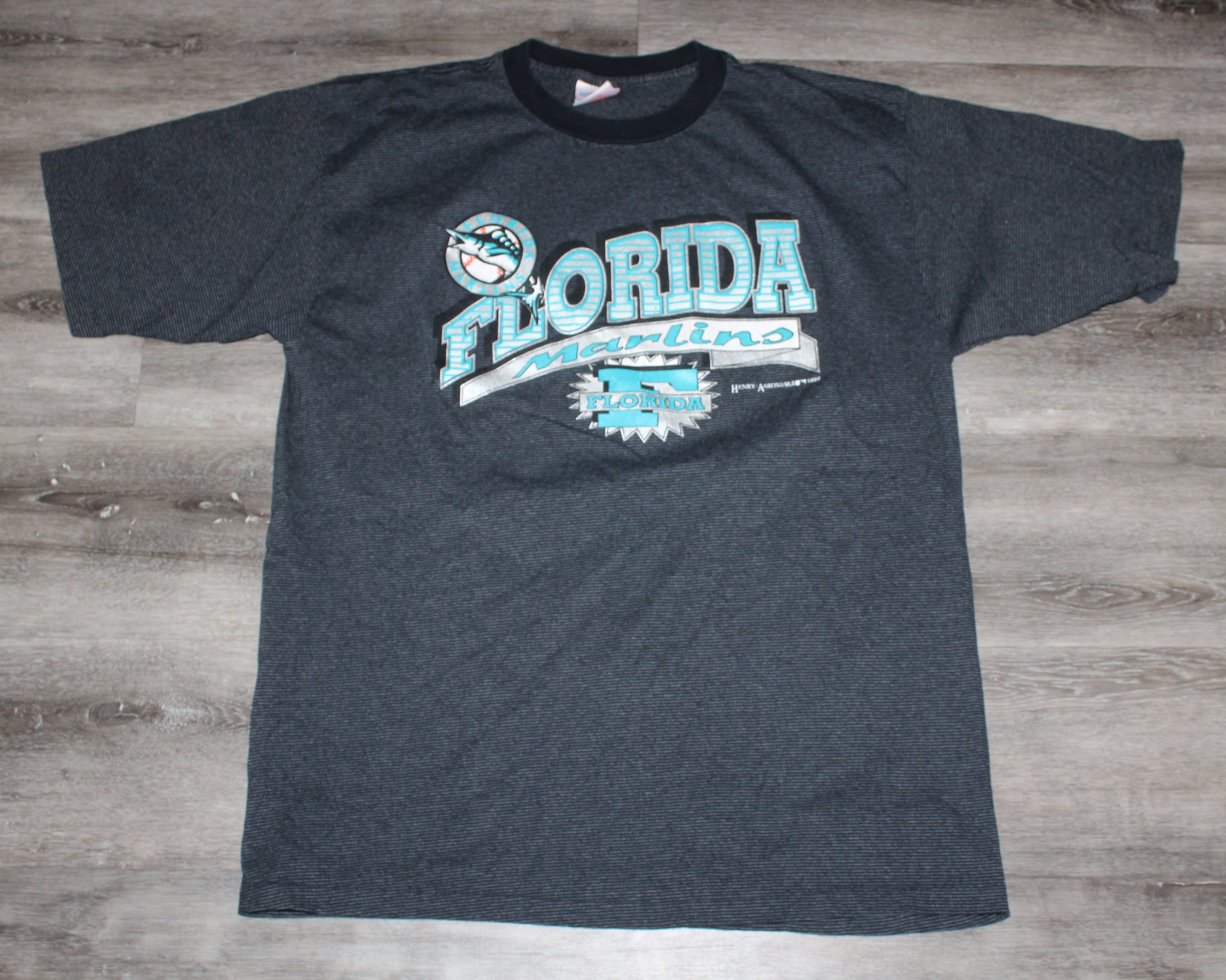 Florida Marlins T Shirt Boys Small Kids Youth Black MLB Baseball Vintage  90s USA