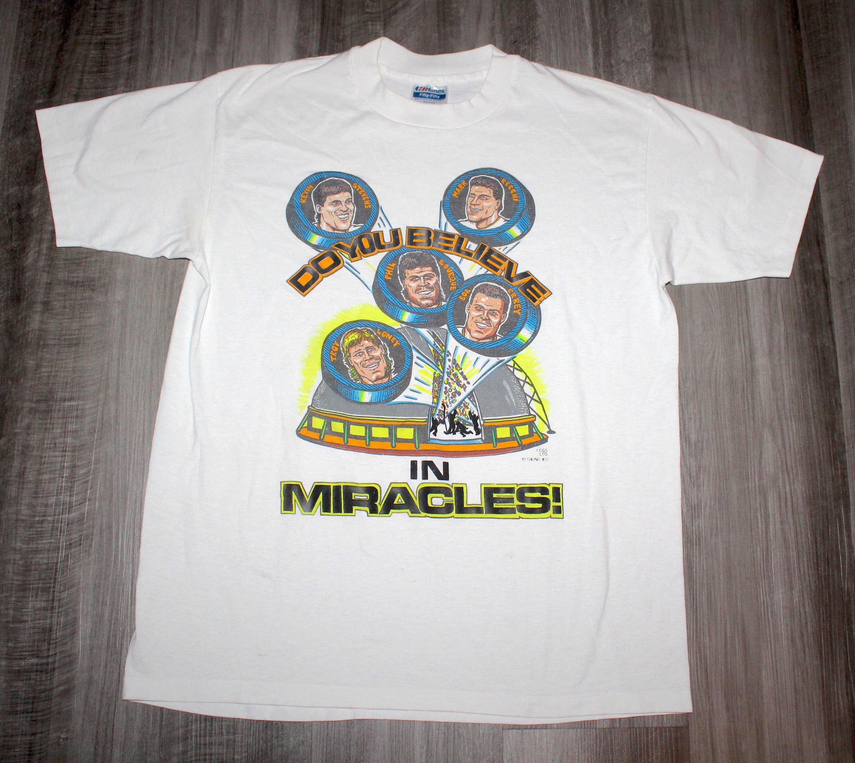 Vintage NHL - The Original 6 Hockey Team T-Shirt 1990s Large – Vintage Club Clothing