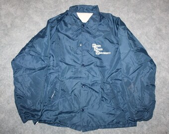 Vintage anni 80 Abbigliamento Università di Penn State Nittany Lion PSU uomini taglia media/oversize donne retrò logo College Coach giacca a vento