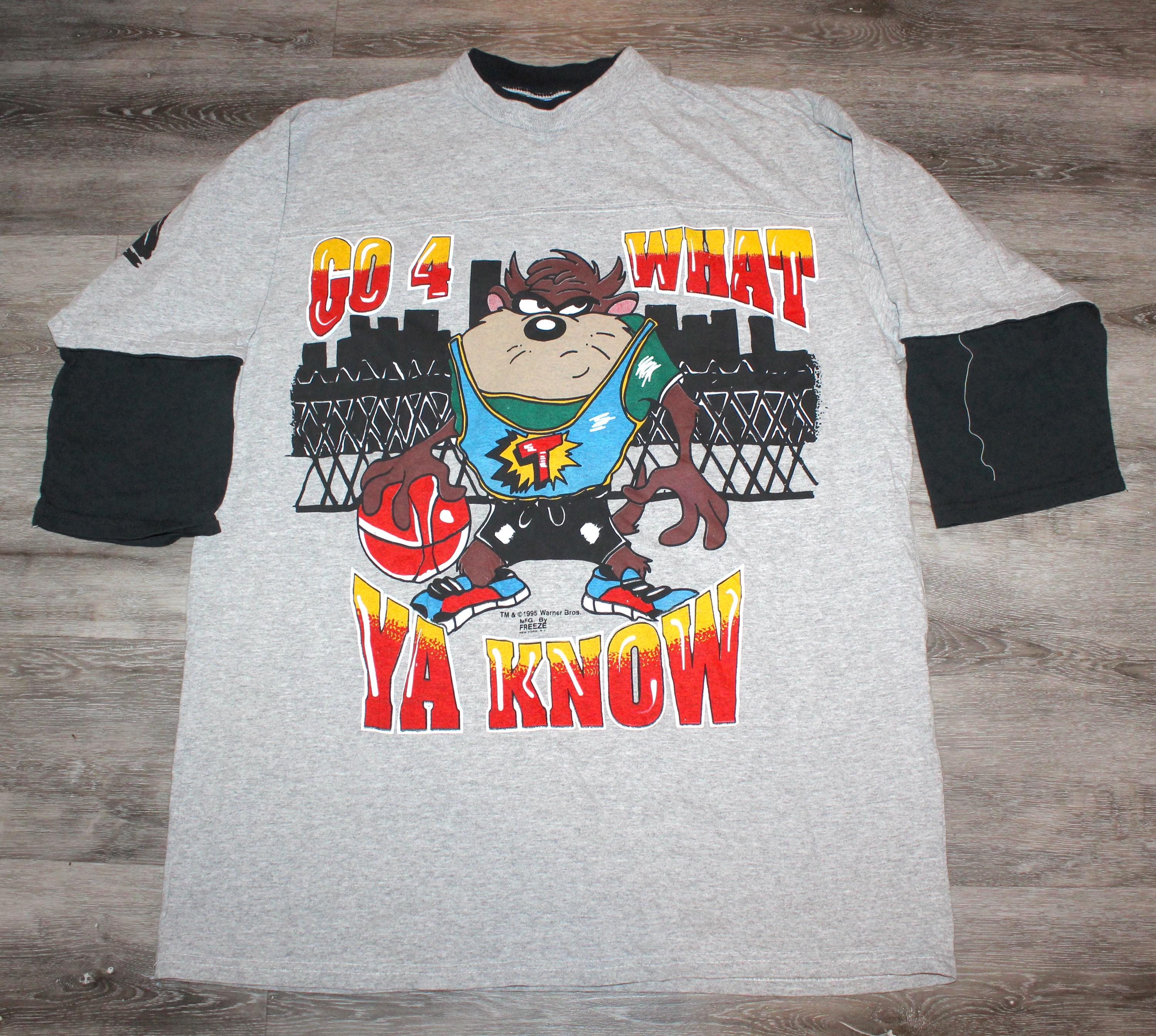 Vintage 90s Clothing Looney Tunes Toons Warner Brothers Tazmanian