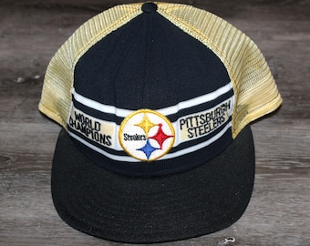 Vintage NWT Pittsburgh Steelers Reebok Pro Line Script Snapback