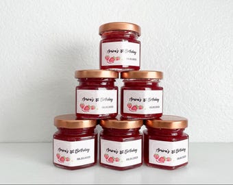 Award-Winning Seasonal Farm Fresh Strawberry Jam - Wedding Favors, Bridal Shower Favors, Baby Shower Favors, Berry Birthday Party
